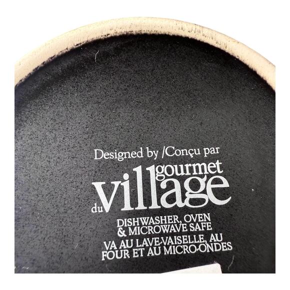 Bistro DIP CHILLER Black Ceramic Gourmet Du Village Keeps Dip Chilled 2 PC Boxed - Picture 7 of 10